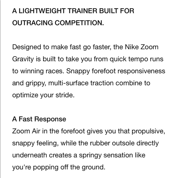 NIKE ZOOM GRAVITY WOMEN’S SHOES 💕 - Picture 10 of 12